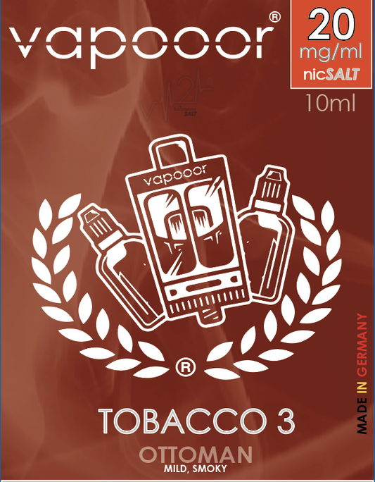 TOBACCO No° 3 - OTTOMAN - 20mg - vapooor® nicSALT Liquid